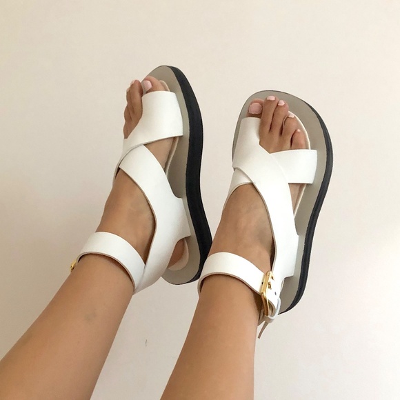Rare CELINE by PHOEBE PHILO Chunky White Sandals - Picture 5 of 9